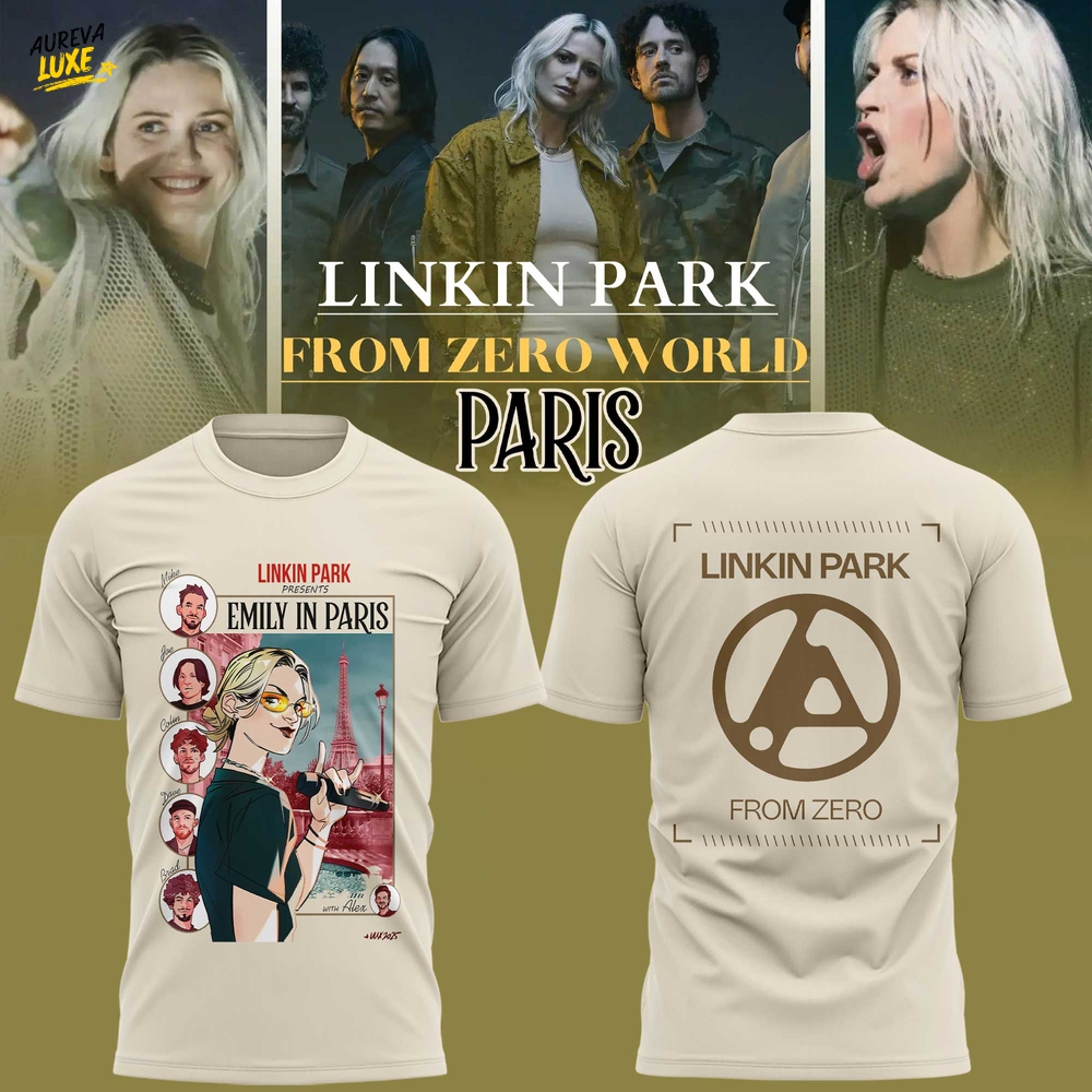 Linkin Park "From Zero" World Tour "Emily in Paris" T-Shirt Linkin Park "From Zero" World Tour "Emily in Paris" T-Shirt