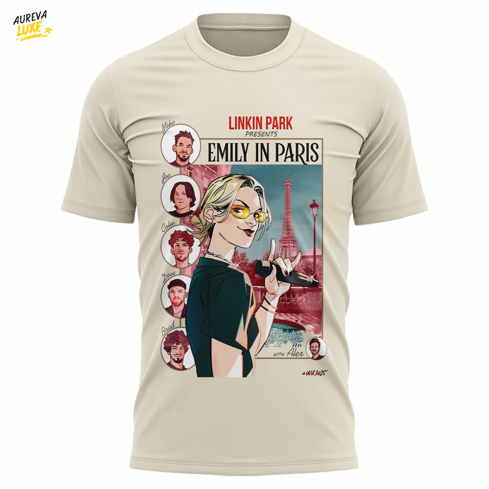 Linkin Park "From Zero" World Tour "Emily in Paris" T-Shirt Linkin Park "From Zero" World Tour "Emily in Paris" T-Shirt