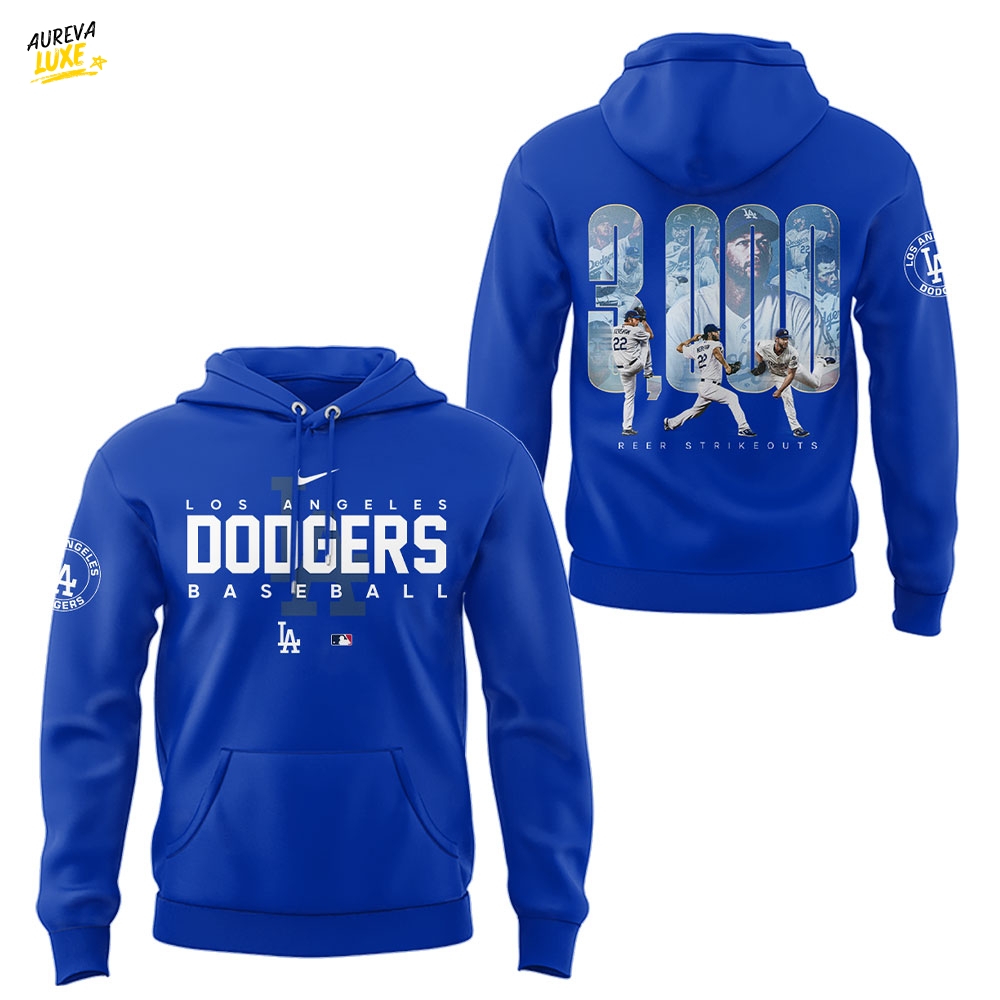Los Angeles Dodgers Clayton 3000 Strikeouts Special Hoodie Los Angeles Dodgers Clayton 3000 Strikeouts Special Hoodie