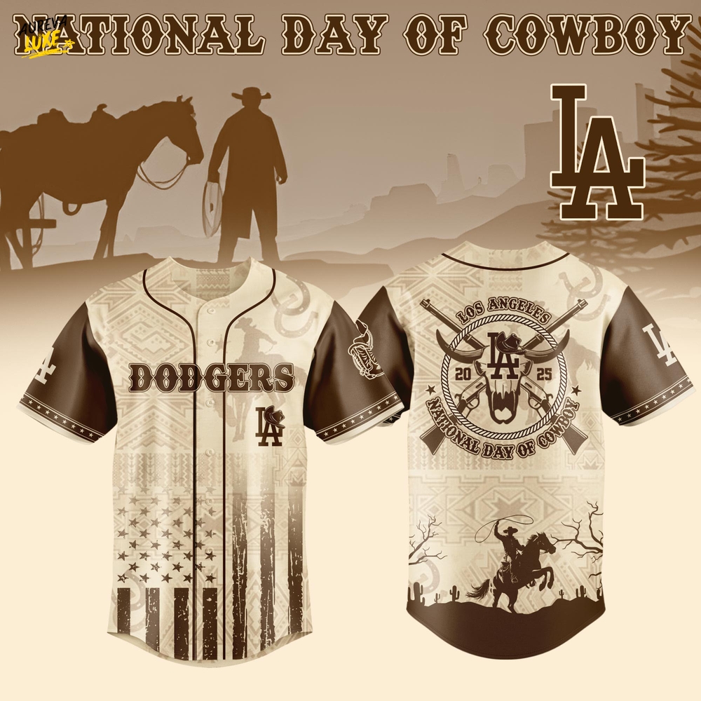 Los Angeles Dodgers National Day Of Cowboy 2025 Special Baseball Jersey Los Angeles Dodgers National Day Of Cowboy 2025 Special Baseball Jersey