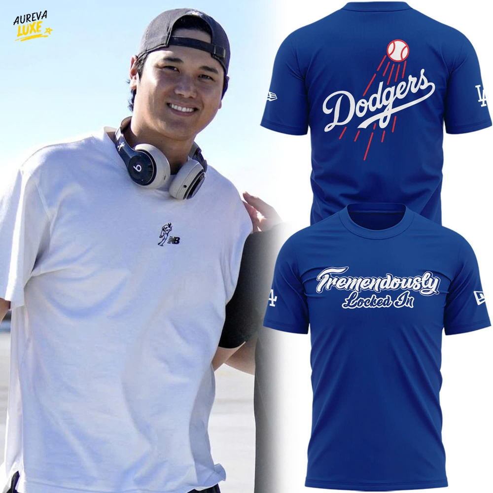 Los Angeles Dodgers Tremendously Locked In Shirt - Blue Los Angeles Dodgers Tremendously Locked In Shirt - Blue