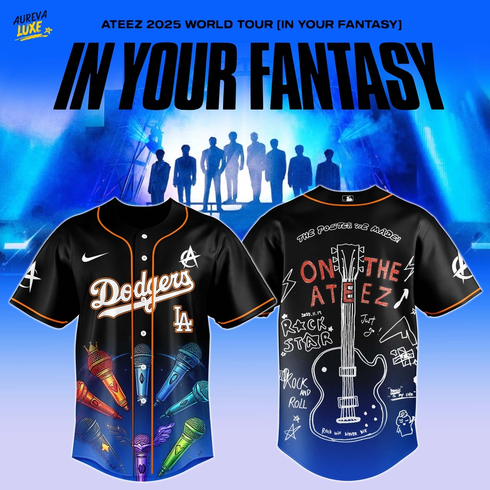 Los Angeles Dodgers x ATEEZ 2025 World Tour 2025 Limited Edition Jersey Los Angeles Dodgers x ATEEZ 2025 World Tour 2025 Limited Edition Jersey