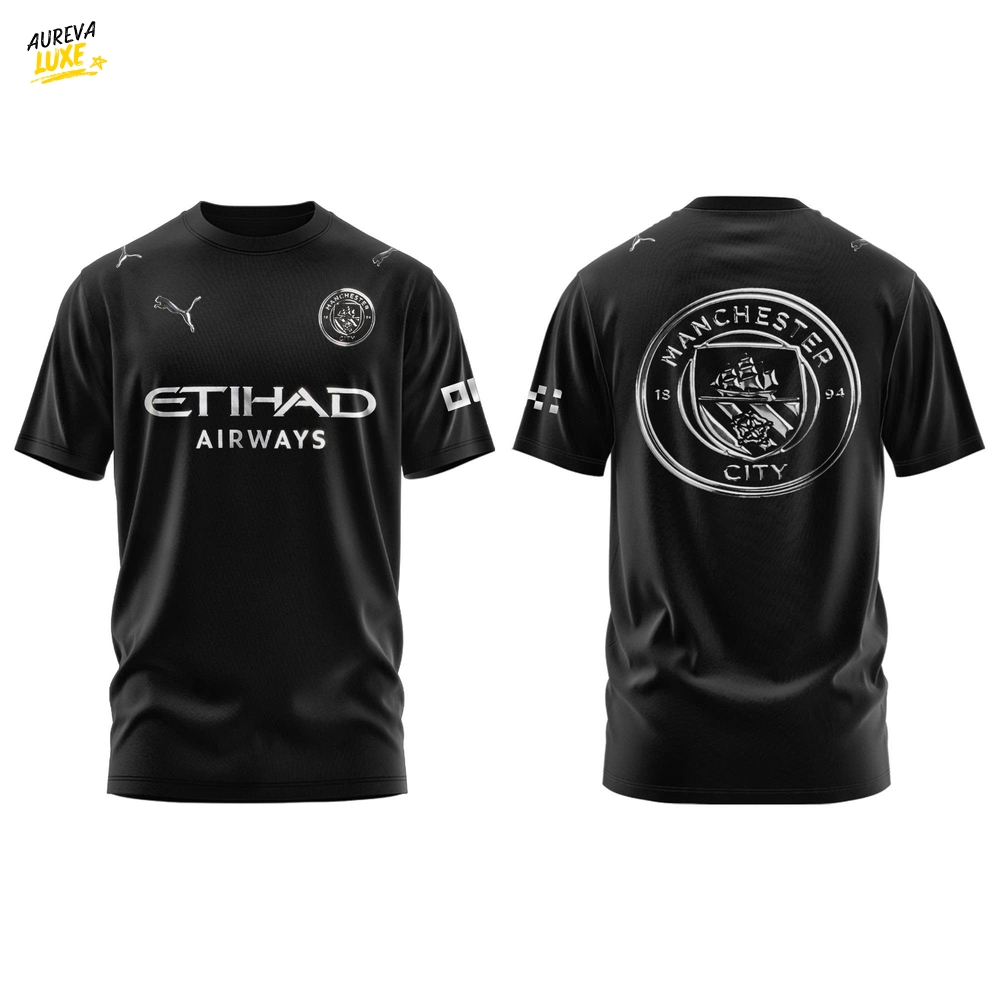 Manchester City Origin 25/26 Away Kit Black Limited Edition Shirt Manchester City Origin 25/26 Away Kit Black Limited Edition Shirt