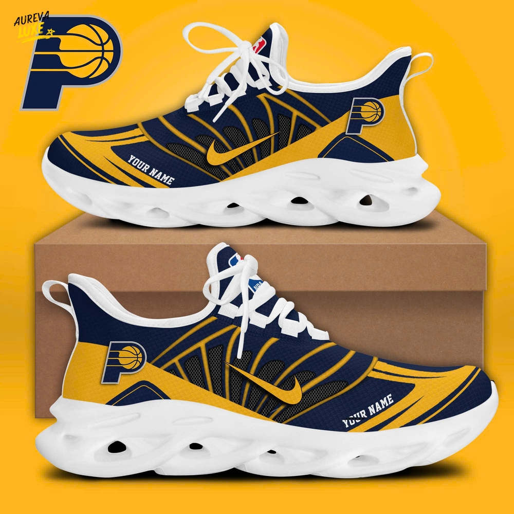 NBA Indiana Pacers Custom Max Soul Shoes NBA Indiana Pacers Custom Max Soul Shoes