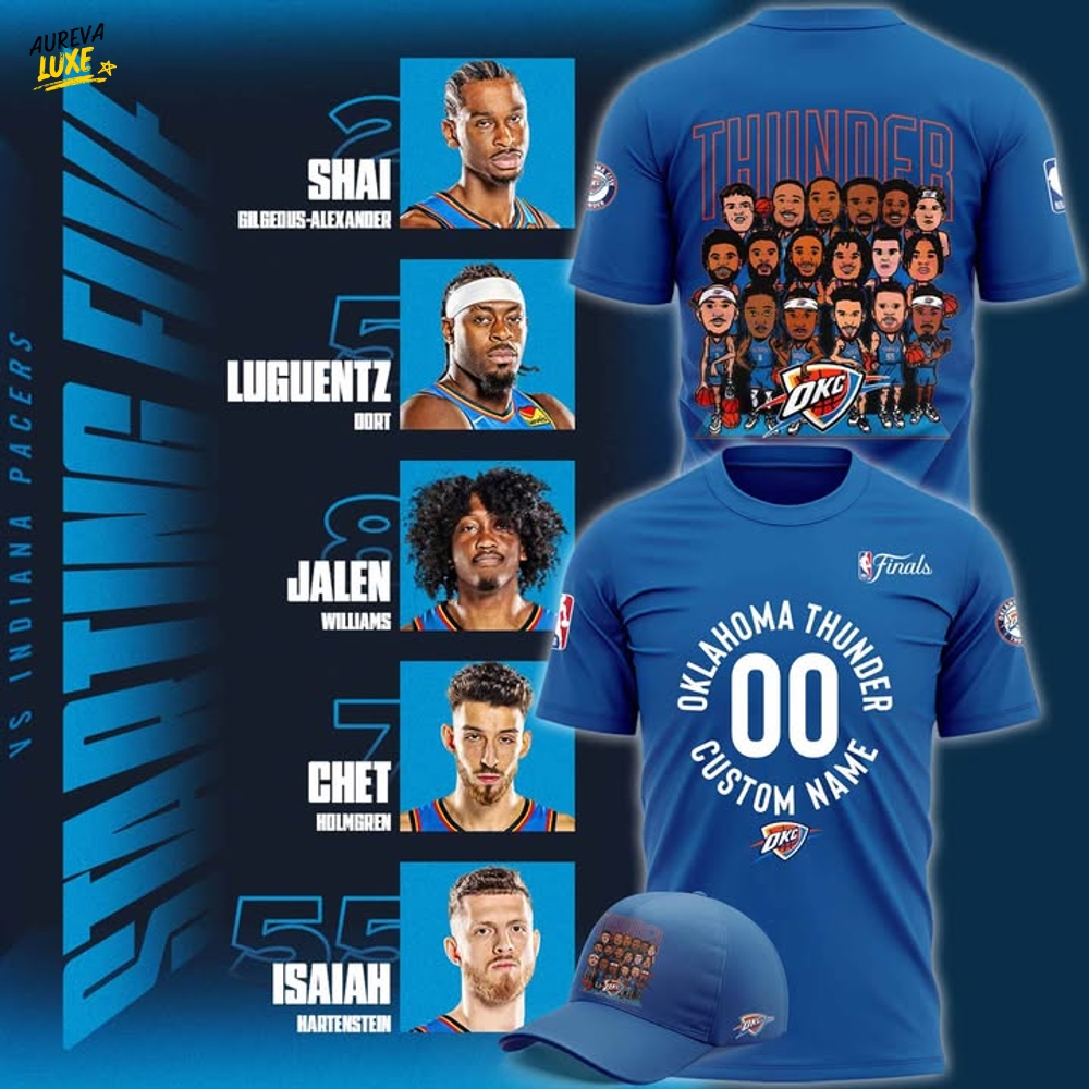 NBA Oklahoma City Thunder Team Custom T-shirt NBA Oklahoma City Thunder Team Custom T-shirt