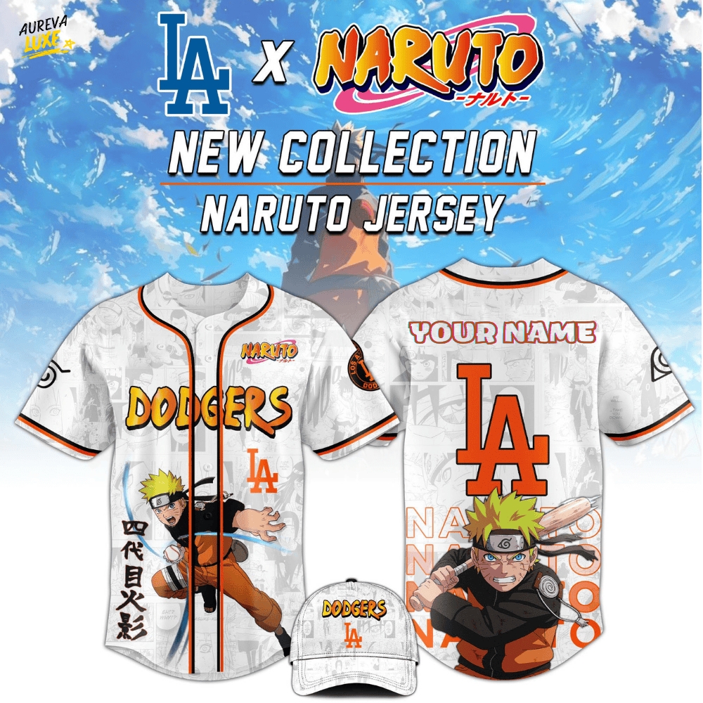 Naruto New Collection LAD Special Baseball Jersey Naruto New Collection LAD Special Baseball Jersey