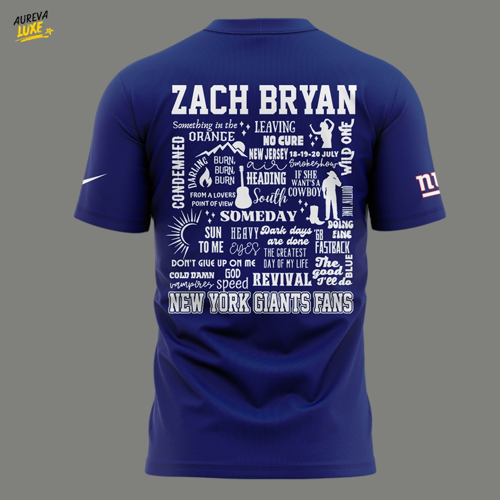 New York Giants x Zach Bryan Tour 2025 Shirt New York Giants x Zach Bryan Tour 2025 Shirt