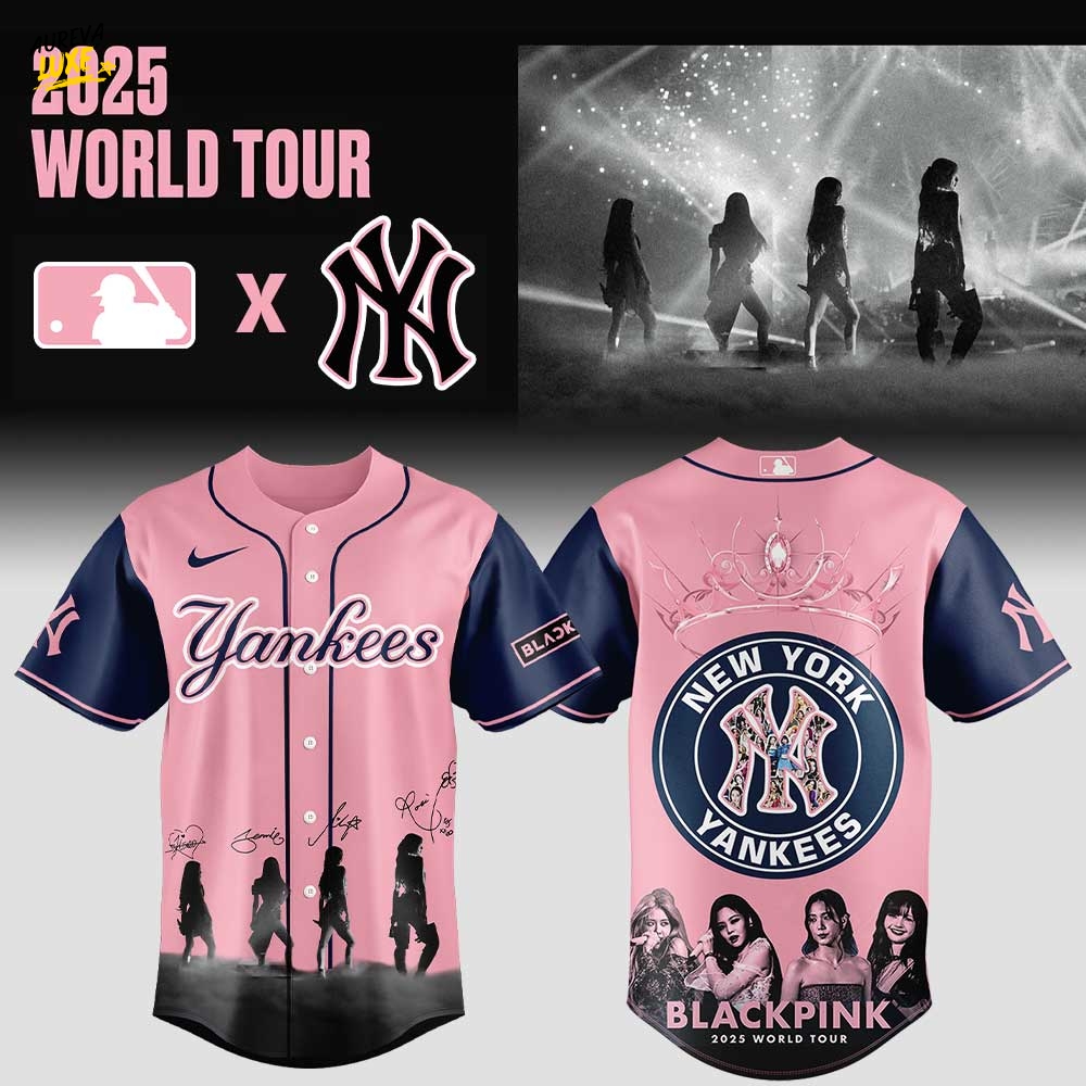 New York Limited Edition Black Pink Special Baseball Jersey New York Limited Edition Black Pink Special Baseball Jersey