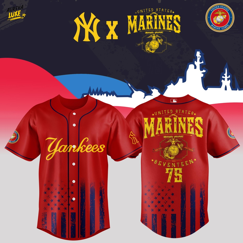 New York Yankees x Marine 250th Birthday Jersey New York Yankees x Marine 250th Birthday Jersey