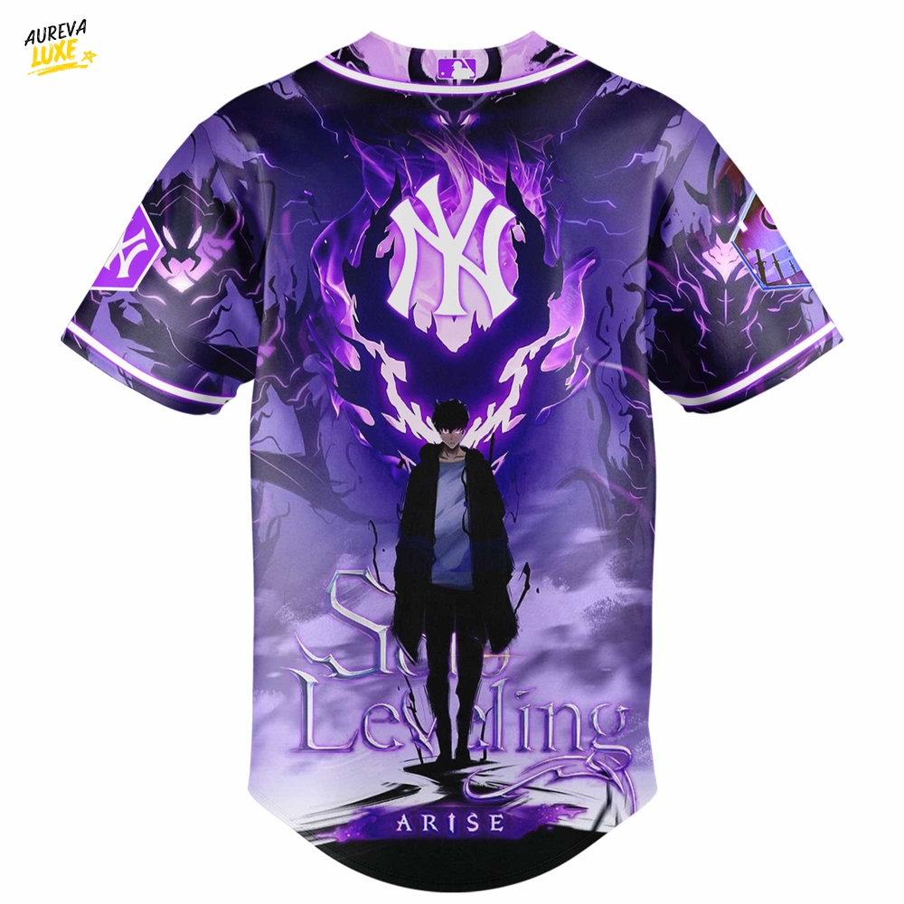 New York Yankees x Solo Leveling Baseball Jersey New York Yankees x Solo Leveling Baseball Jersey
