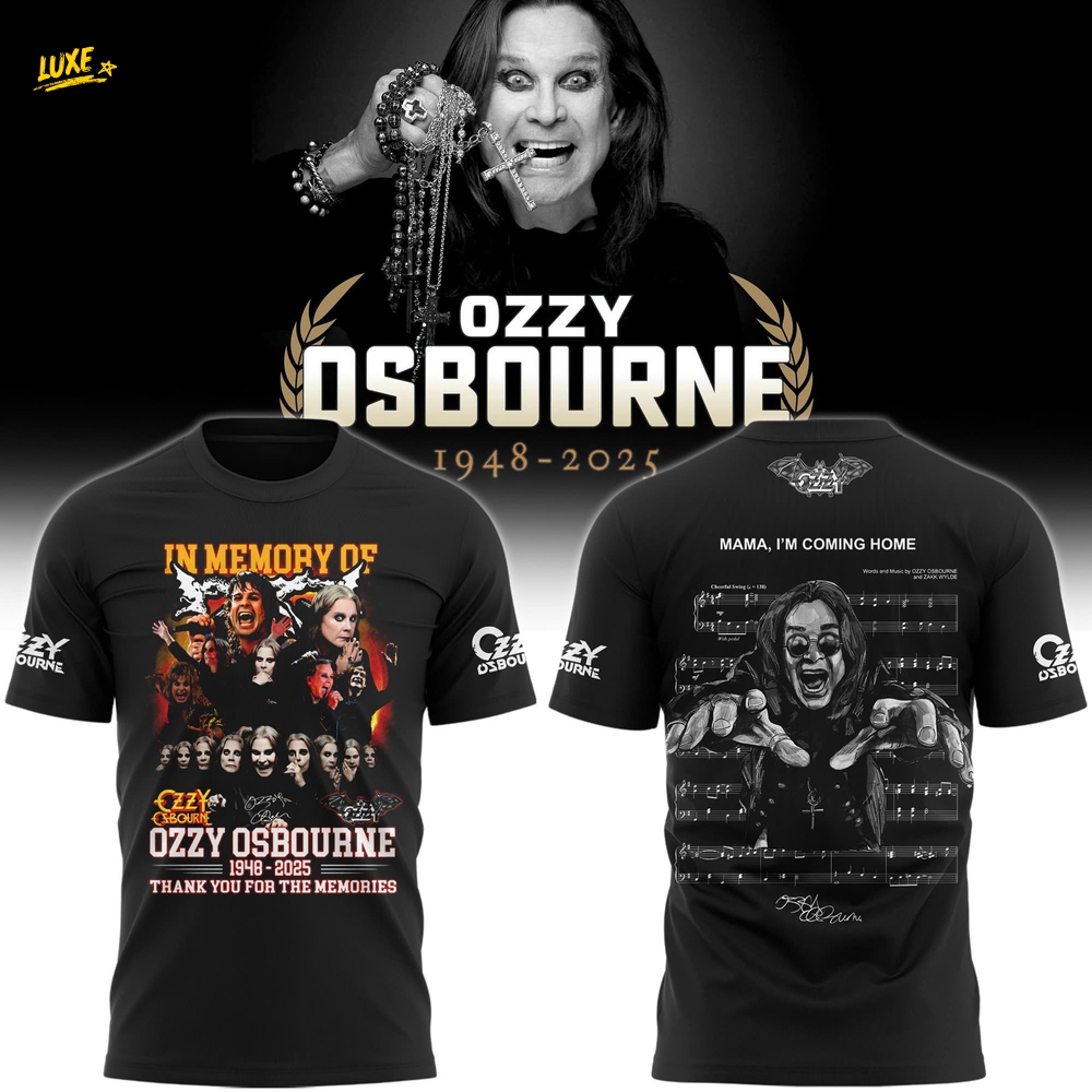 Ozzy Osbourne 1948-2025 Thank You For The Memories Shirt Ozzy Osbourne 1948-2025 Thank You For The Memories Shirt