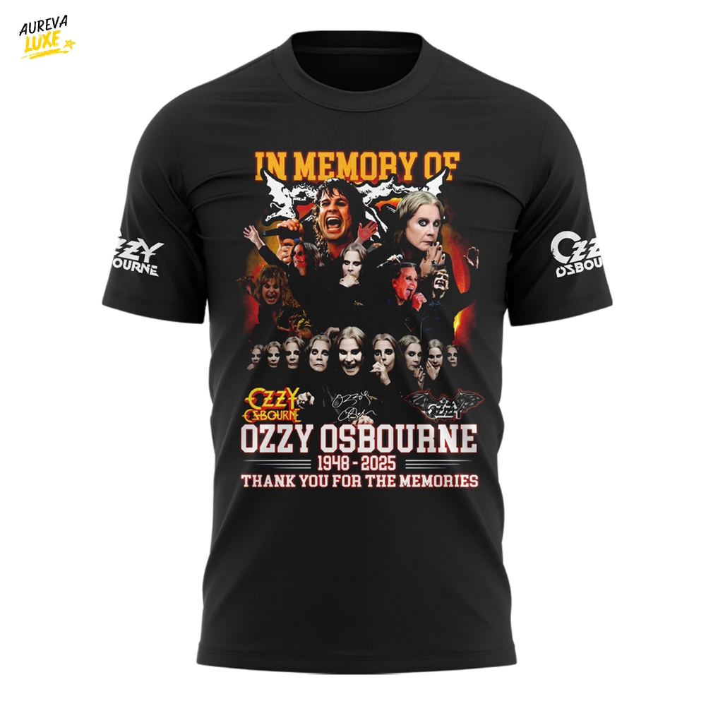 Ozzy Osbourne 1948-2025 Thank You For The Memories Shirt Ozzy Osbourne 1948-2025 Thank You For The Memories Shirt