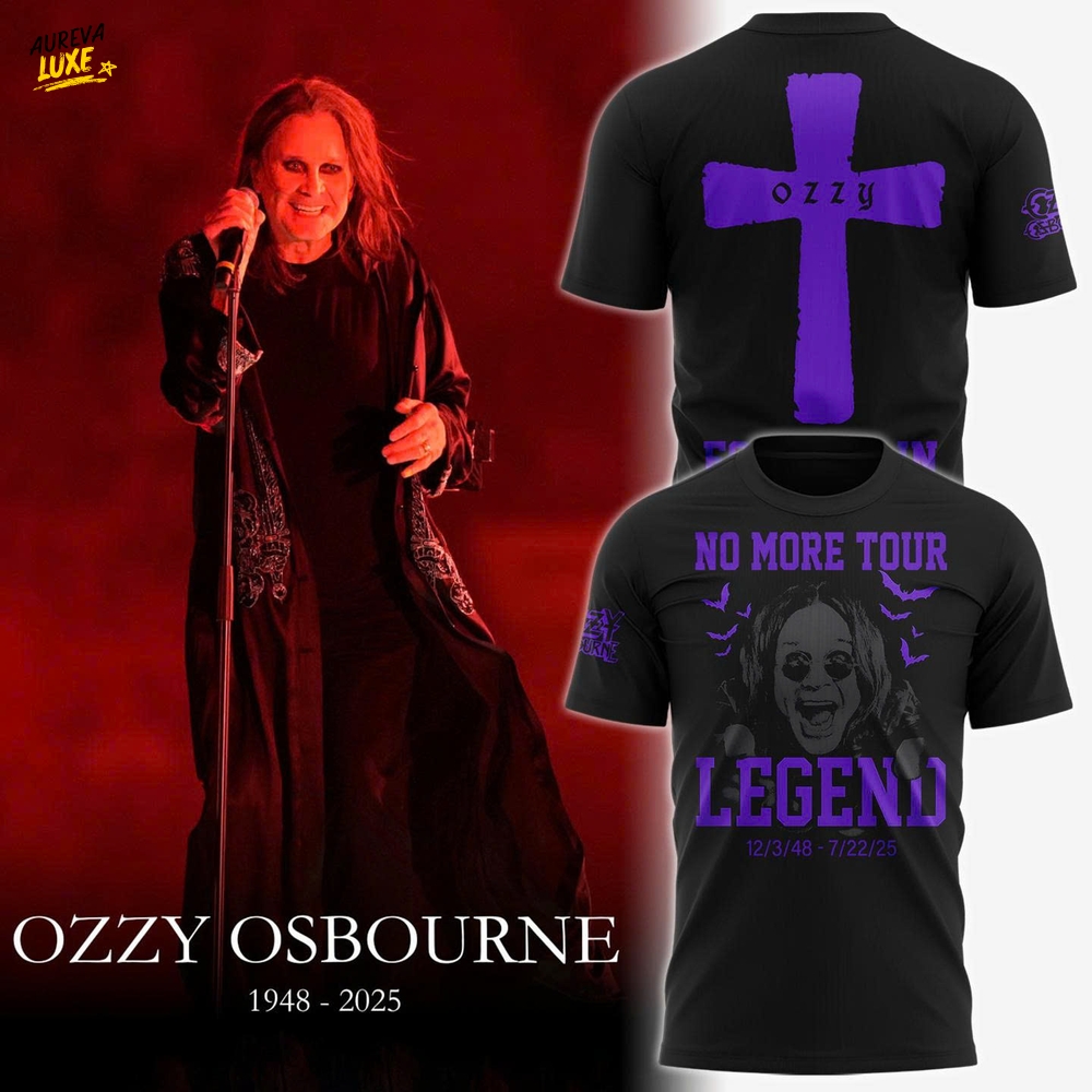 Ozzy Osbourne Rip Legend No More Tour Limited Edition Shirt Ozzy Osbourne Rip Legend No More Tour Limited Edition Shirt