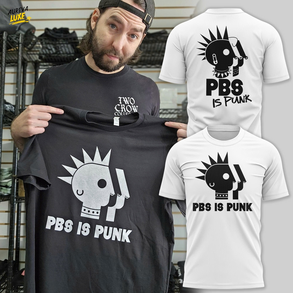 PBS Is Punk Protect PBS T-Shirt - White PBS Is Punk Protect PBS T-Shirt - White
