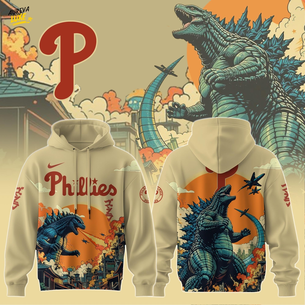 Philadelphia Phillies Special Godzilla Limited Edition Hoodie Philadelphia Phillies Special Godzilla Limited Edition Hoodie