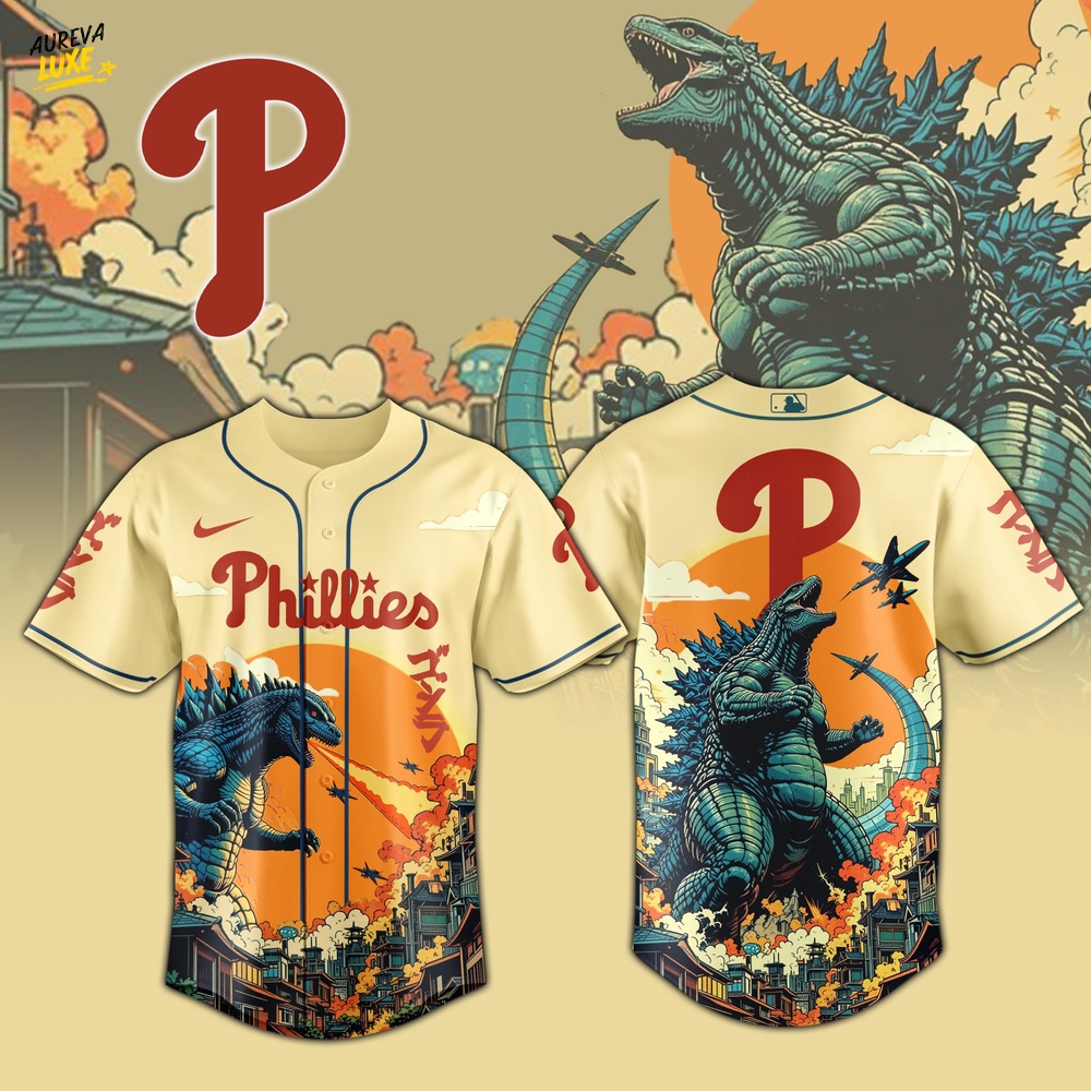 Philadelphia Phillies Special Godzilla Limited Edition Jersey Philadelphia Phillies Special Godzilla Limited Edition Jersey