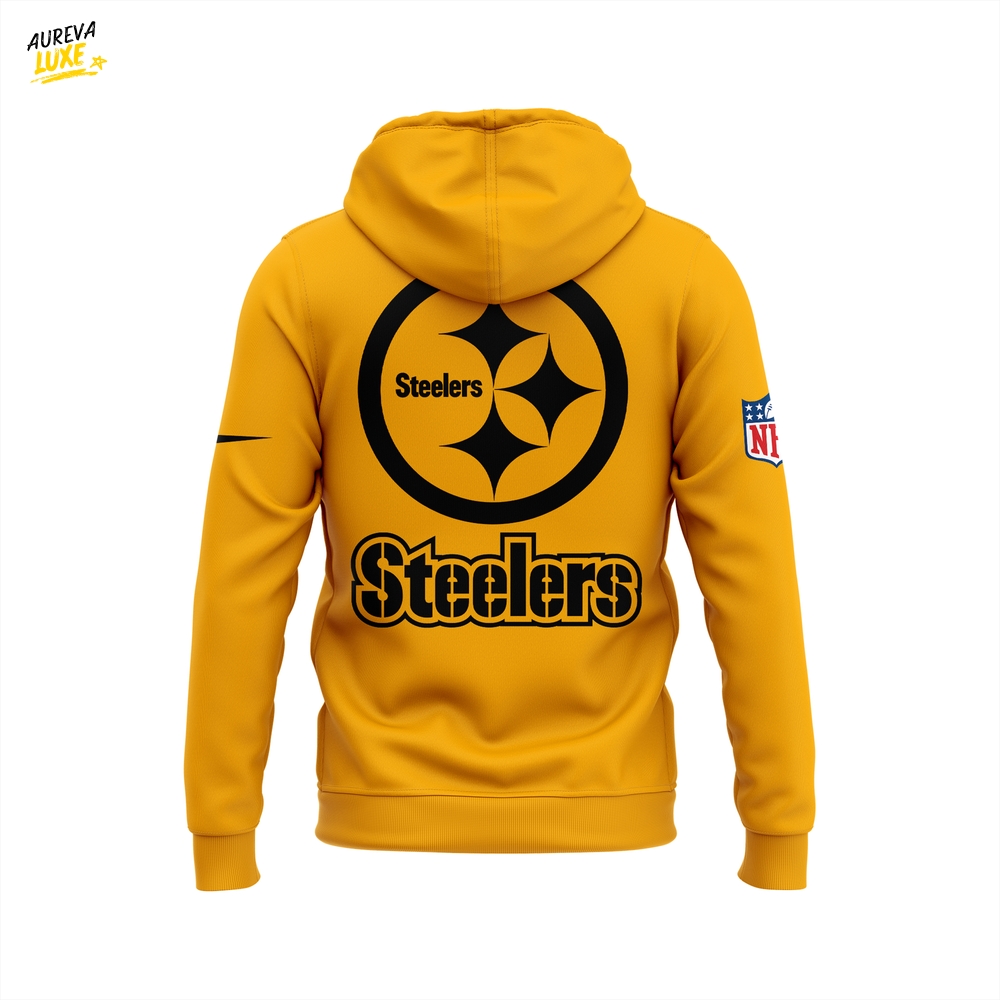 Pittsburgh Steelers Gold Alternate 1933 Throwback Game Hoodie, Cap Pittsburgh Steelers Gold Alternate 1933 Throwback Game Hoodie, Cap