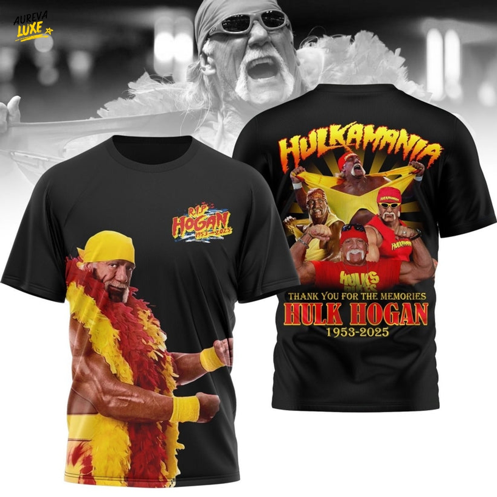Rip Hulk Hogan 1953-2025 Thank You For The Memories Shirt Rip Hulk Hogan 1953-2025 Thank You For The Memories Shirt