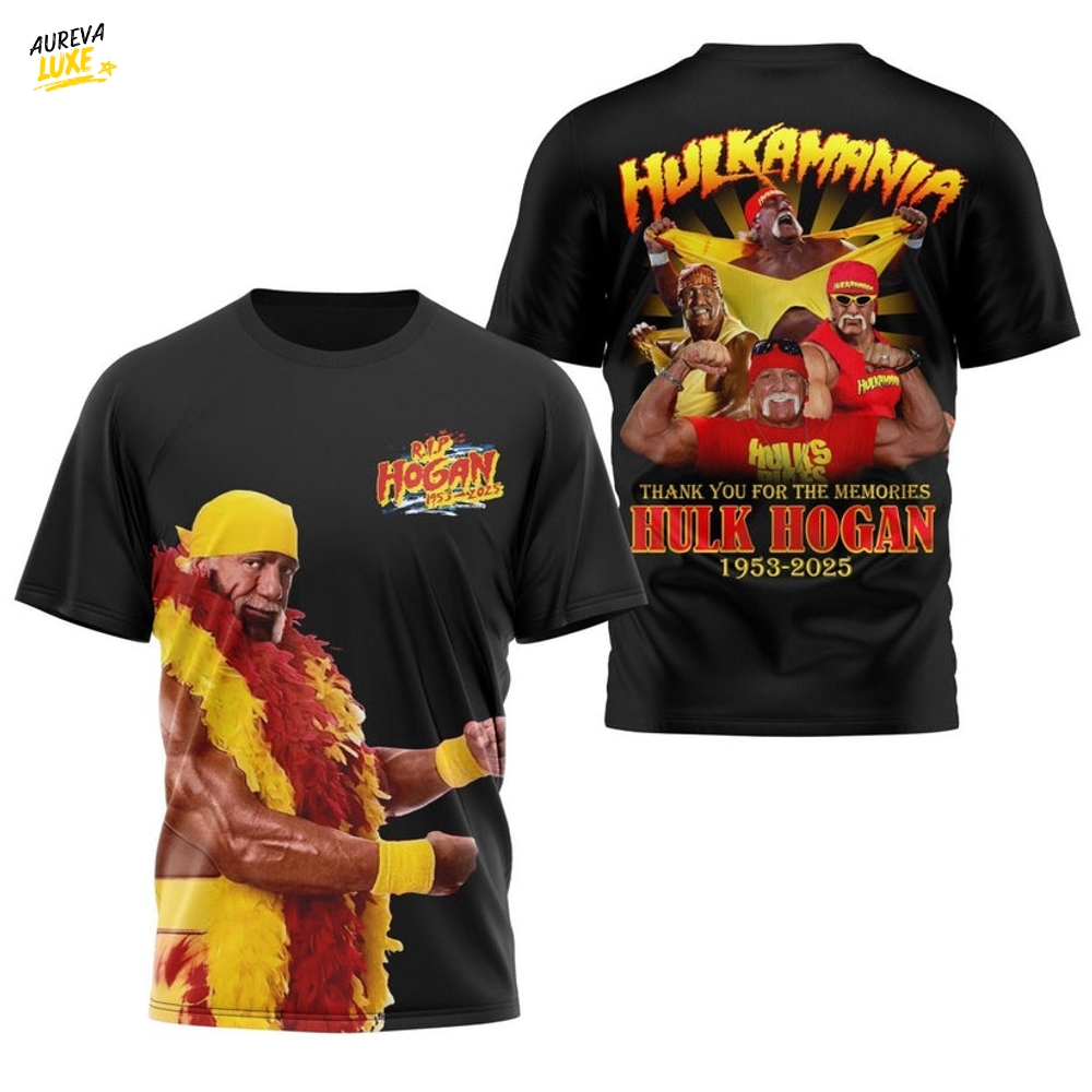 Rip Hulk Hogan 1953-2025 Thank You For The Memories Shirt Rip Hulk Hogan 1953-2025 Thank You For The Memories Shirt