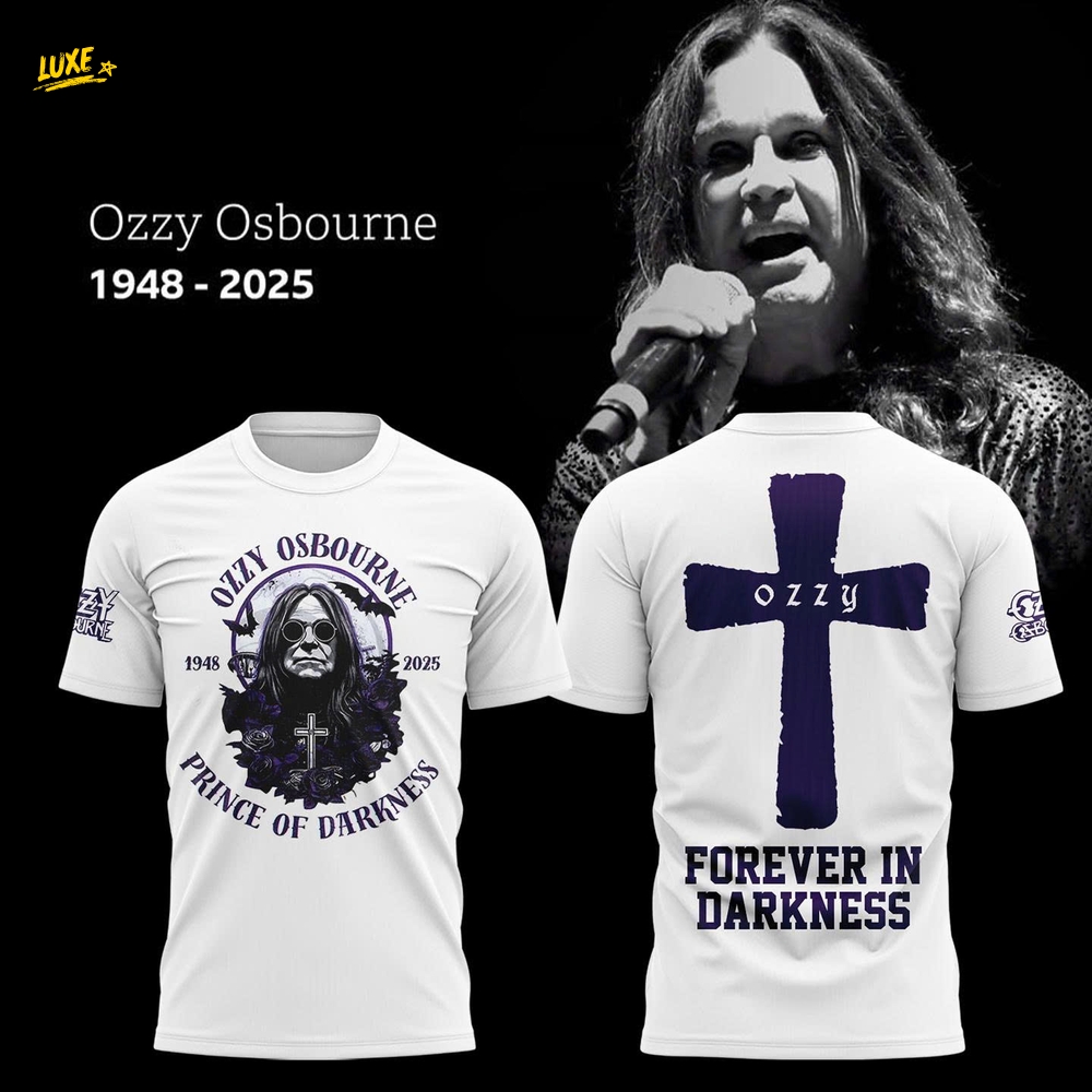 Rip Ozzy Osbourne Prince Forever In Darkness Special Shirt Rip Ozzy Osbourne Prince Forever In Darkness Special Shirt