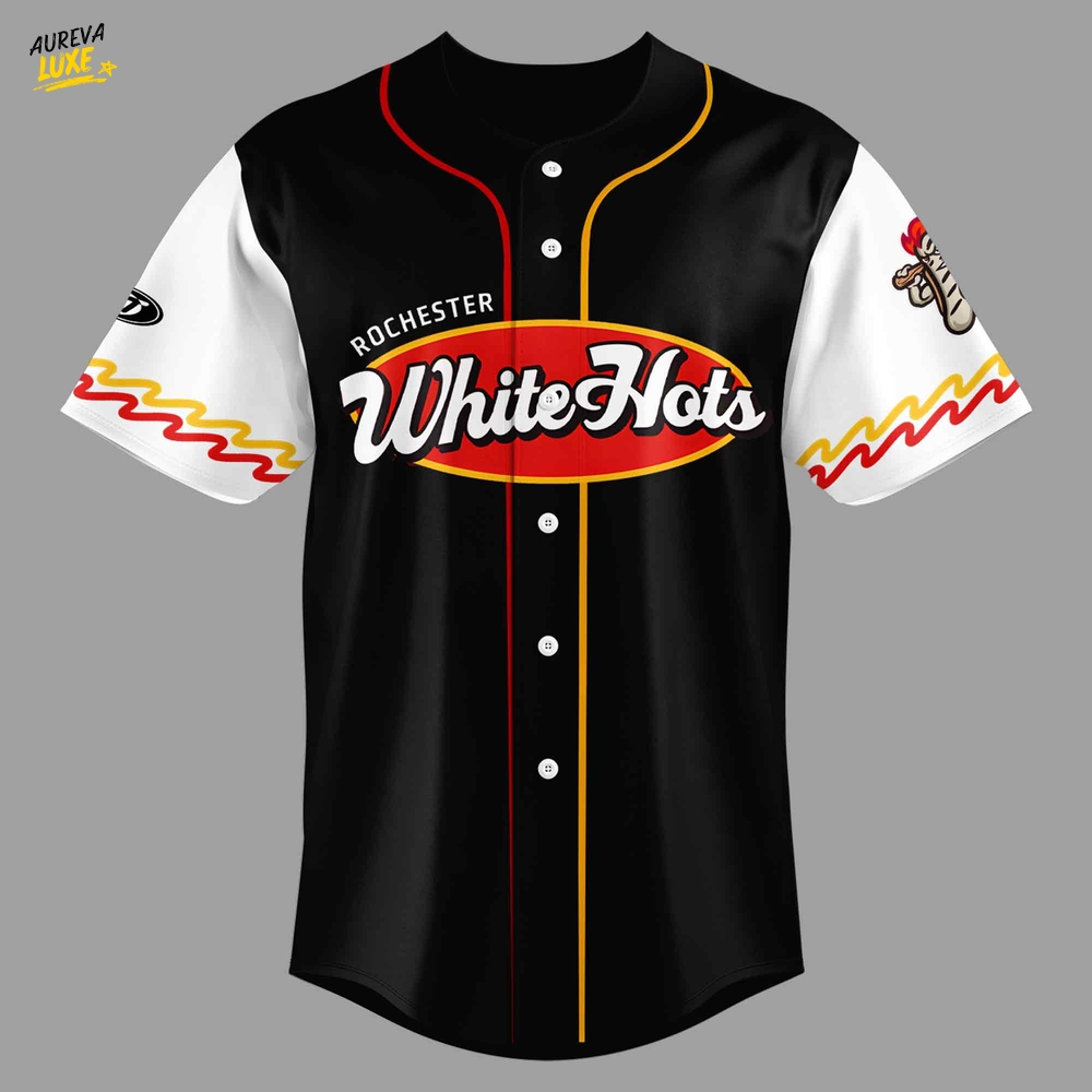 Rochester Red Wings x White Hots Limited Edition Baseball Jersey Rochester Red Wings x White Hots Limited Edition Baseball Jersey
