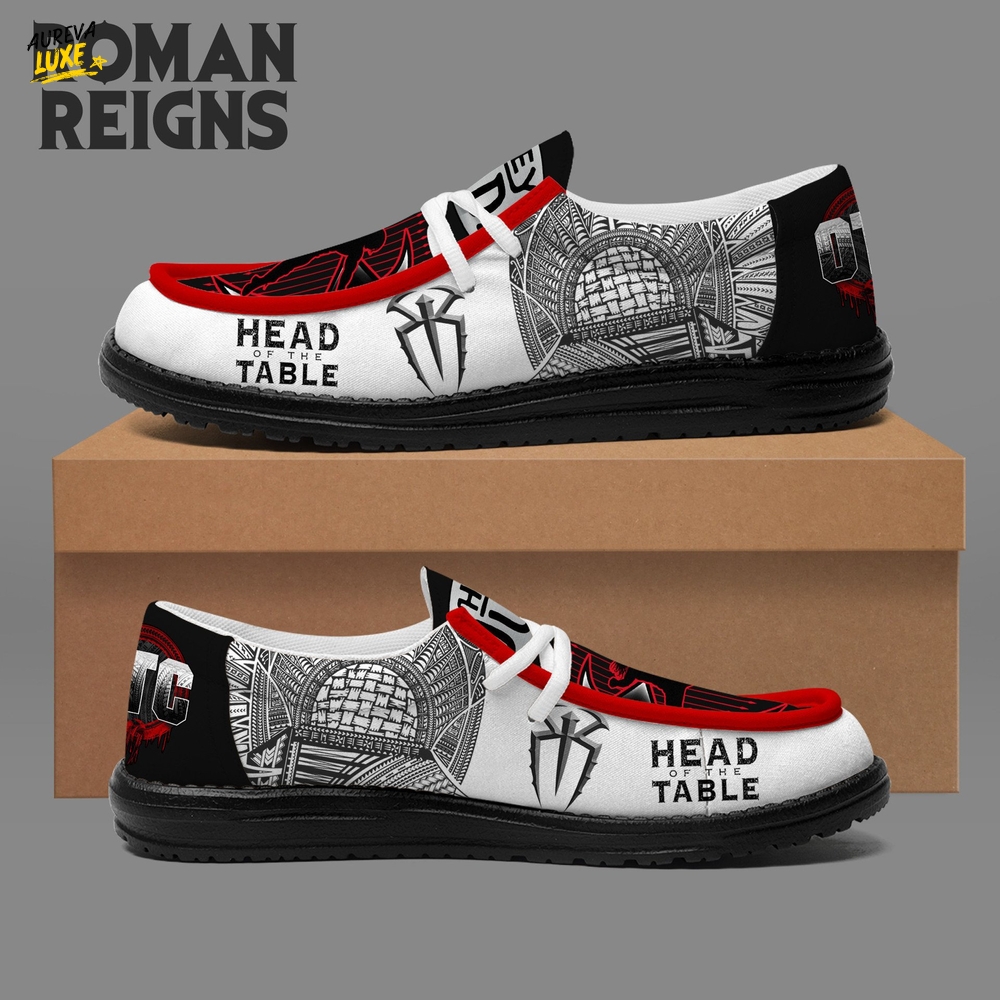 Roman Reigns Head on the Table Limited Edition Loafer Shoes Roman Reigns Head on the Table Limited Edition Loafer Shoes