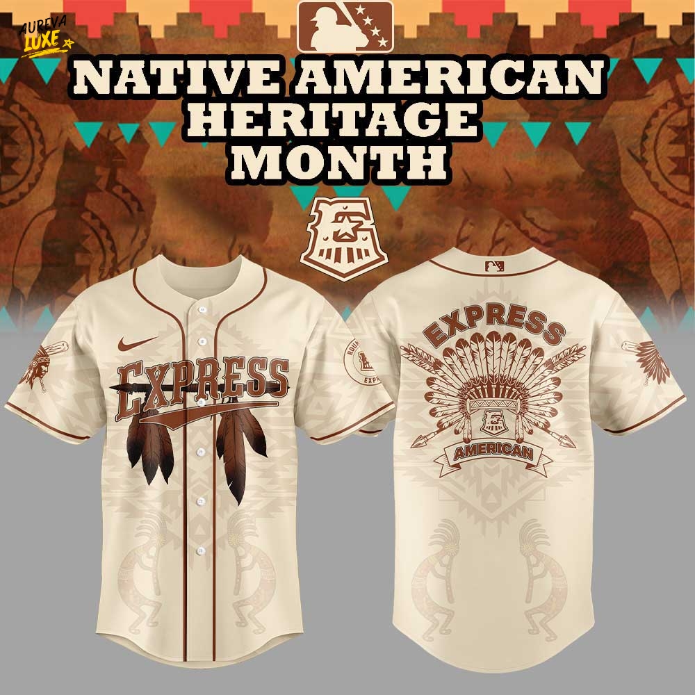 Round Rock Express Celebrating Native American Heritage Month Jersey 2025 Round Rock Express Celebrating Native American Heritage Month Jersey 2025