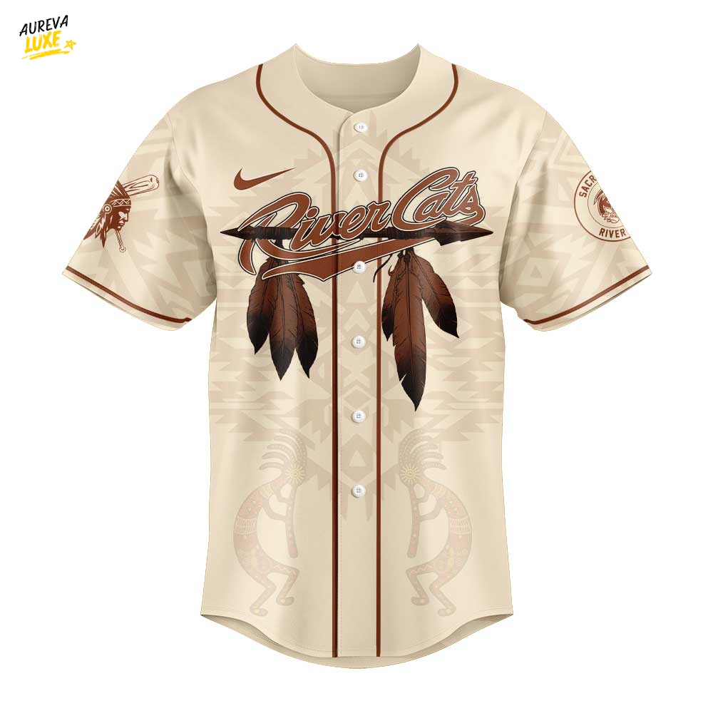 Sacramento River Cats Celebrating Native American Heritage Month Jersey 2025 Sacramento River Cats Celebrating Native American Heritage Month Jersey 2025