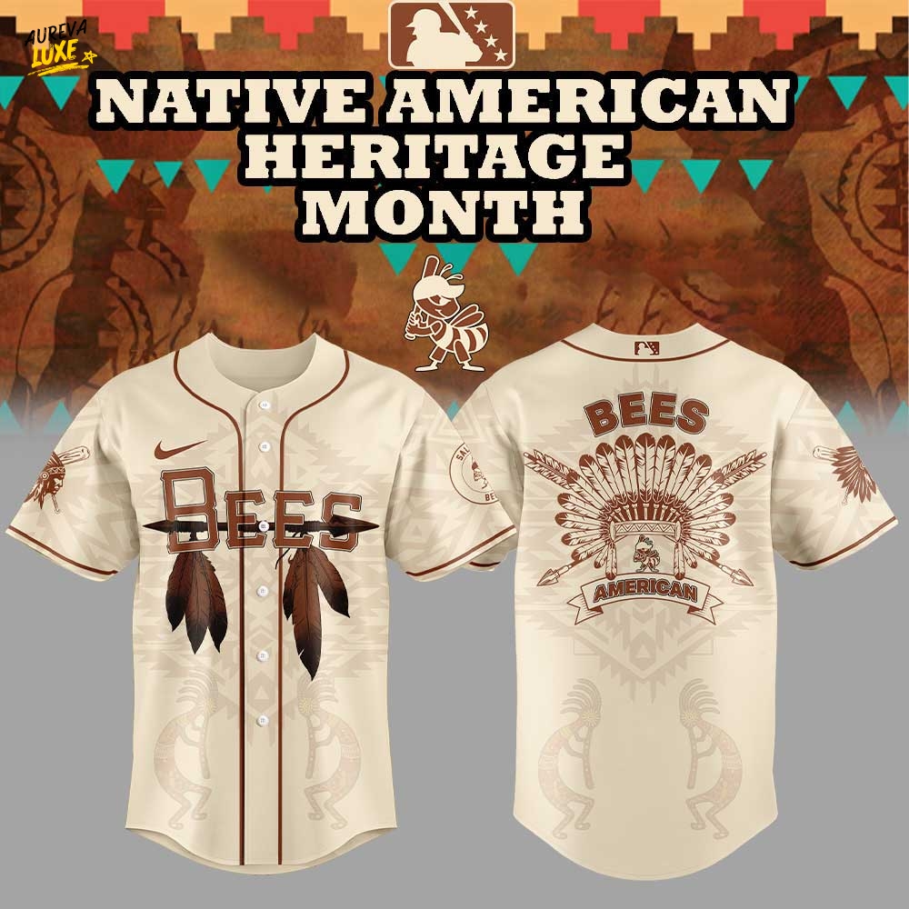 Salt Lake Bees Celebrating Native American Heritage Month Jersey 2025 Salt Lake Bees Celebrating Native American Heritage Month Jersey 2025