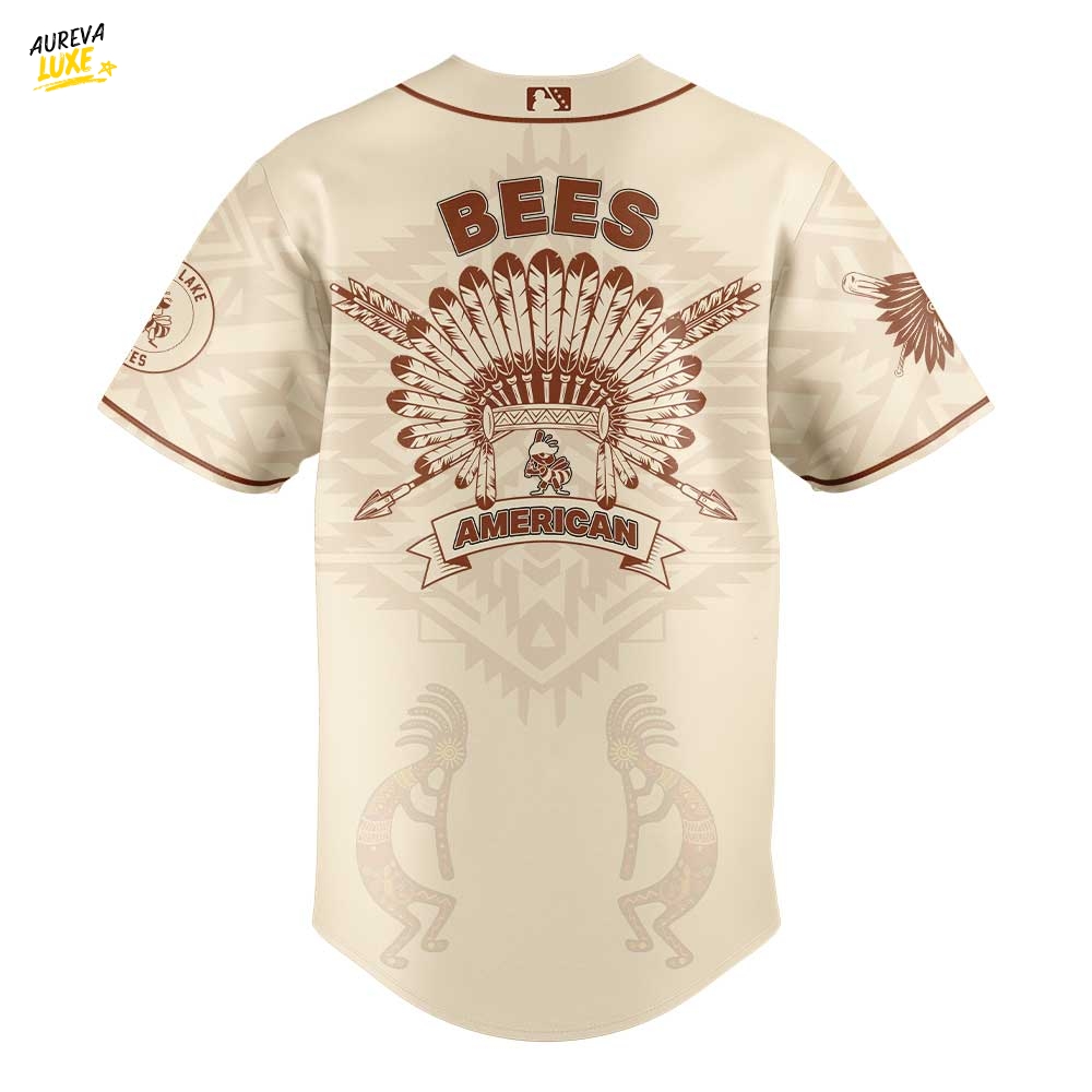 Salt Lake Bees Celebrating Native American Heritage Month Jersey 2025 Salt Lake Bees Celebrating Native American Heritage Month Jersey 2025