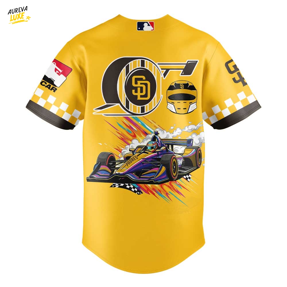 San Diego Padres x F1 IndyCar Special Baseball Jersey San Diego Padres x F1 IndyCar Special Baseball Jersey