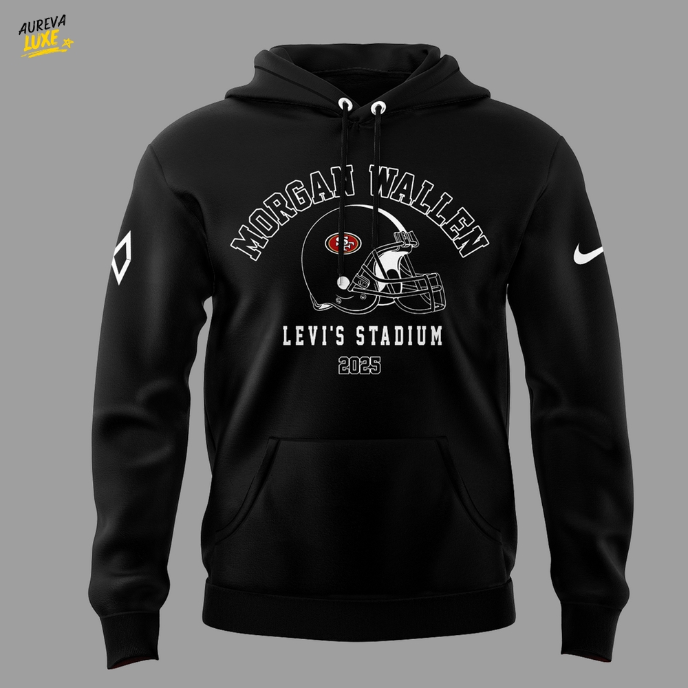 San Francisco 49ers NFL x Morgan Wallen Black Hoodie San Francisco 49ers NFL x Morgan Wallen Black Hoodie