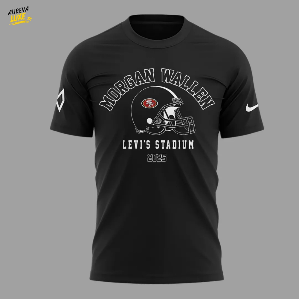 San Francisco 49ers NFL x Morgan Wallen Black T-shirt San Francisco 49ers NFL x Morgan Wallen Black T-shirt