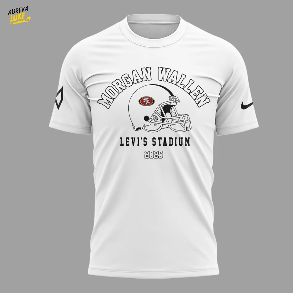 San Francisco 49ers NFL x Morgan Wallen White T-shirt San Francisco 49ers NFL x Morgan Wallen White T-shirt