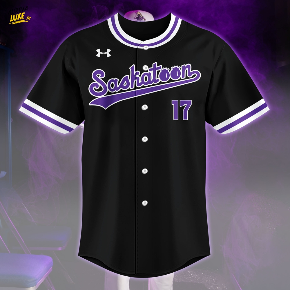 Saskatoon Berries Blackberries Baseball Jersey 2025 Saskatoon Berries Blackberries Baseball Jersey 2025