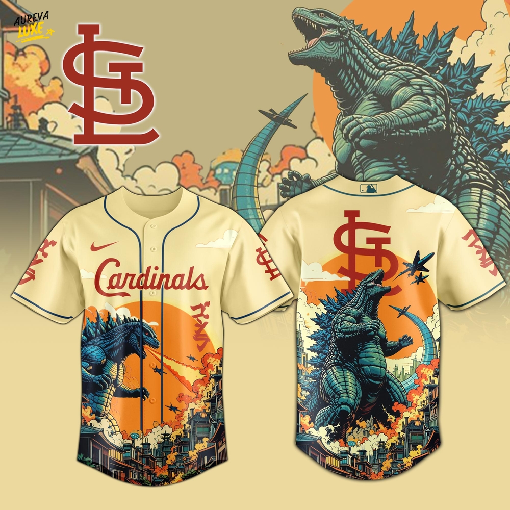 St. Louis Cardinals Special Godzilla Limited Edition Jersey St. Louis Cardinals Special Godzilla Limited Edition Jersey