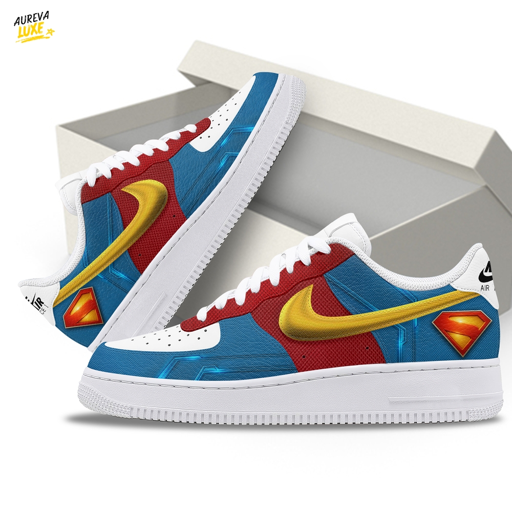 Superman Cosplay Limited Edition Air Force 1 Sneaker Superman Cosplay Limited Edition Air Force 1 Sneaker