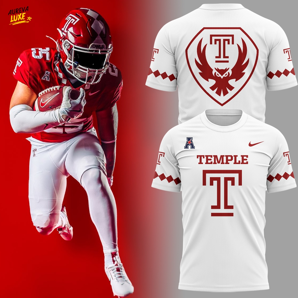 Temple Owls 2025 Limited Edition White Tee Temple Owls 2025 Limited Edition White Tee