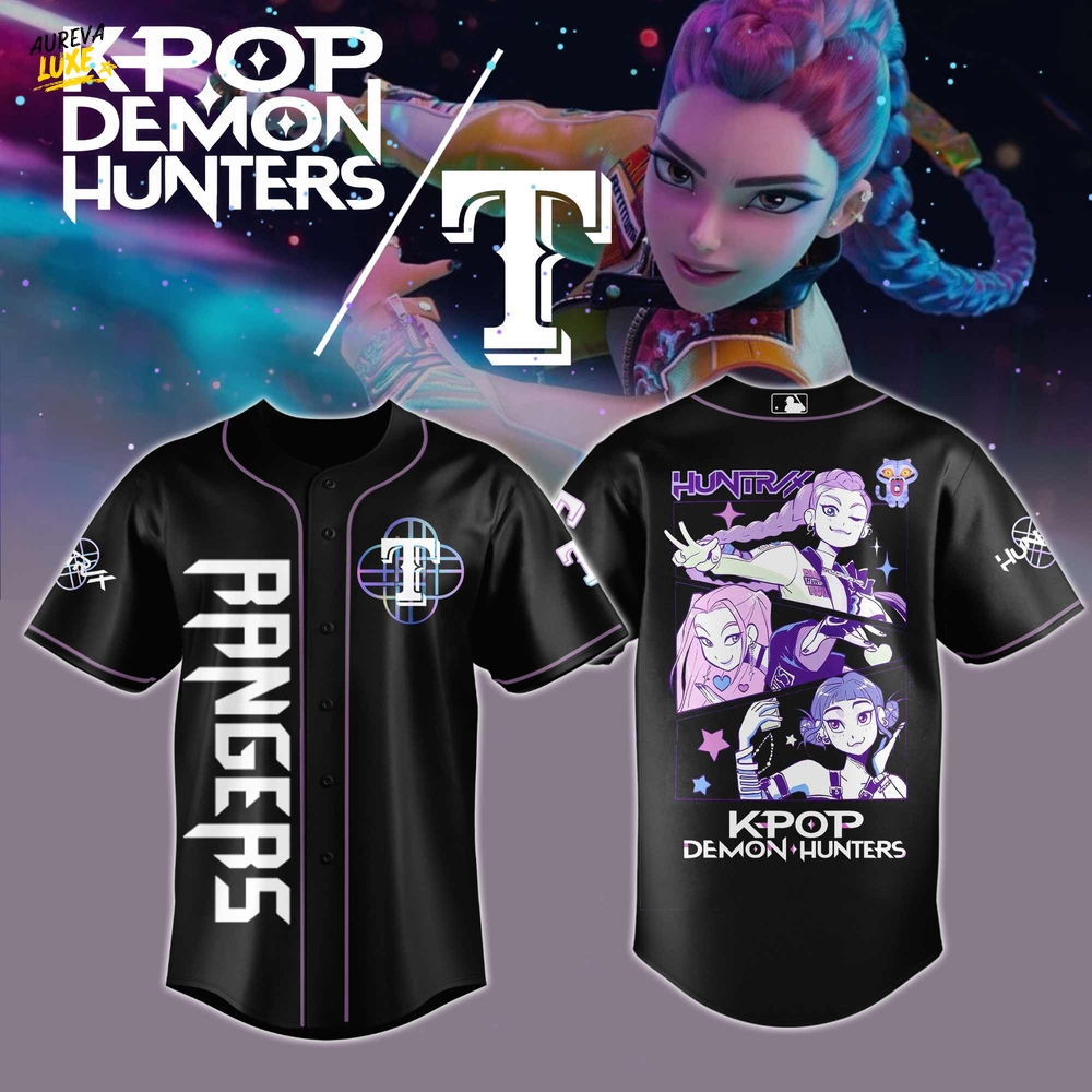 Texas Rangers MLB x KPop Demon Hunters 2025 Jersey Texas Rangers MLB x KPop Demon Hunters 2025 Jersey