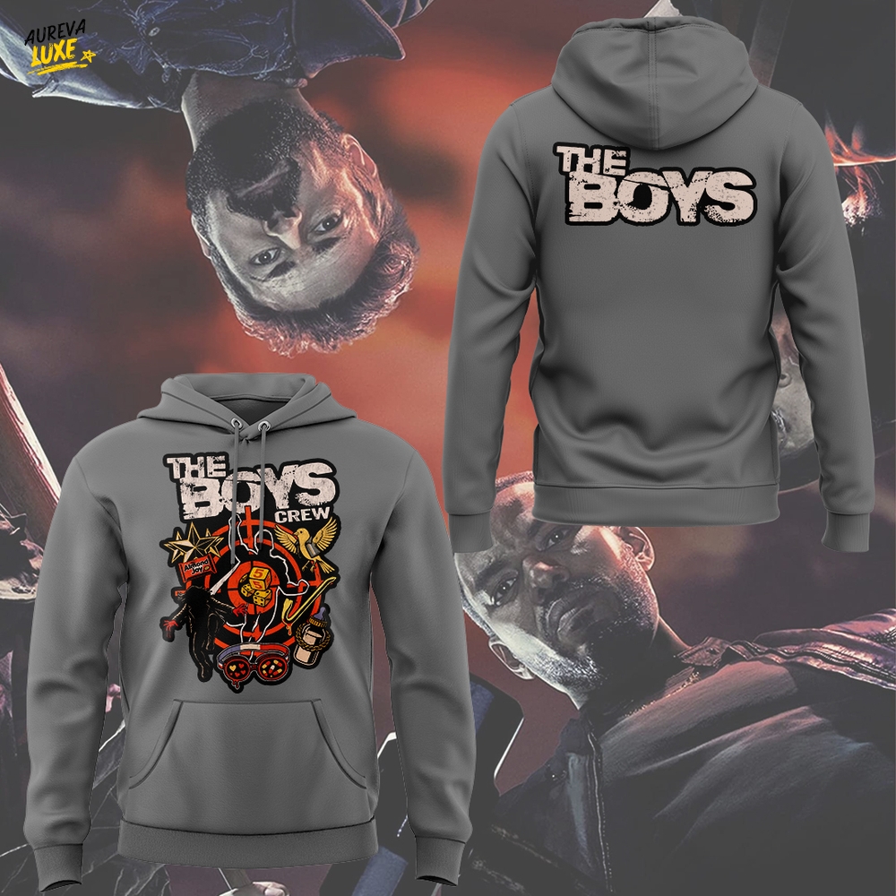 The Boys Crew Special Gray Hoodie The Boys Crew Special Gray Hoodie