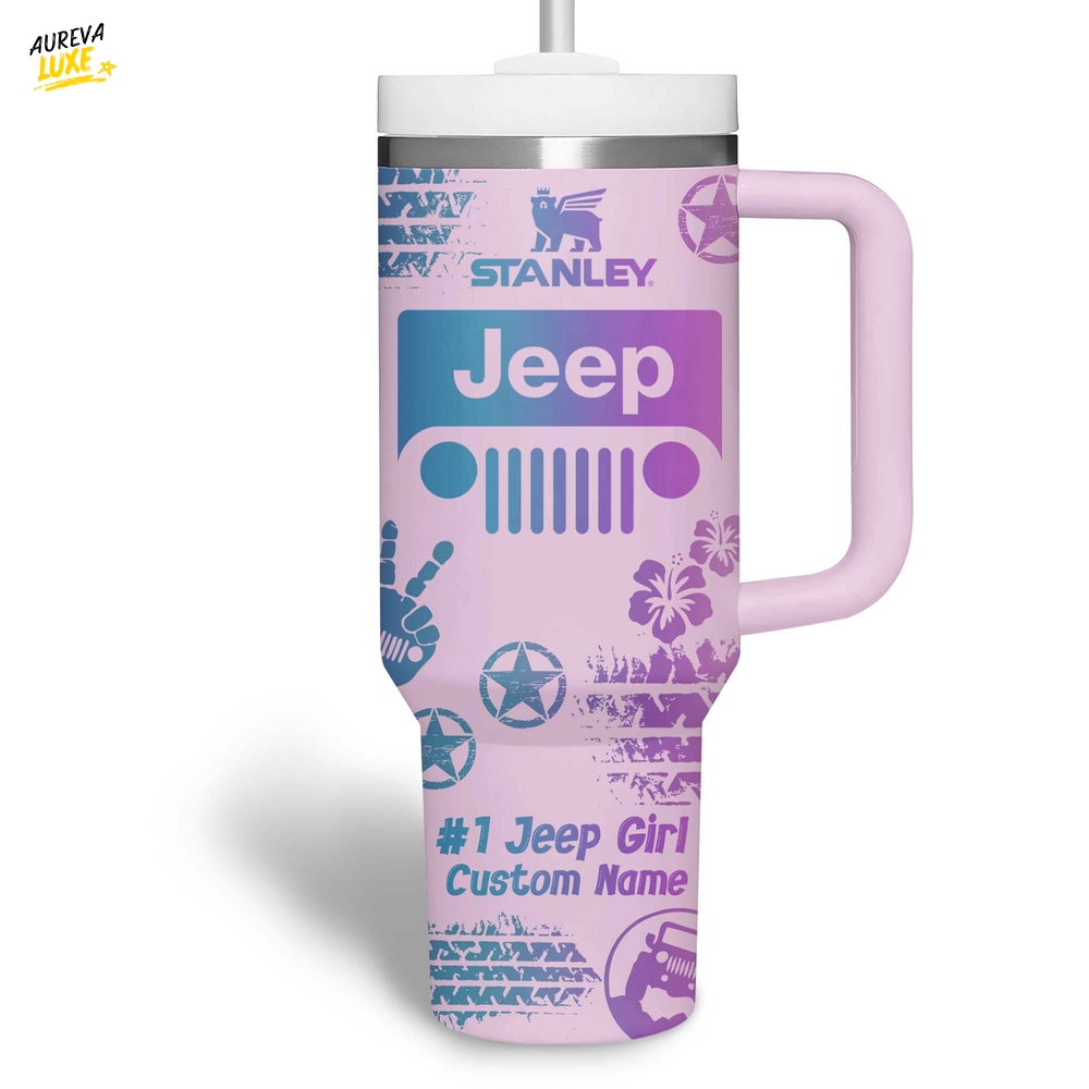 "This Girl Loves Her Jeep" 2025 Stanley Tumbler "This Girl Loves Her Jeep" 2025 Stanley Tumbler