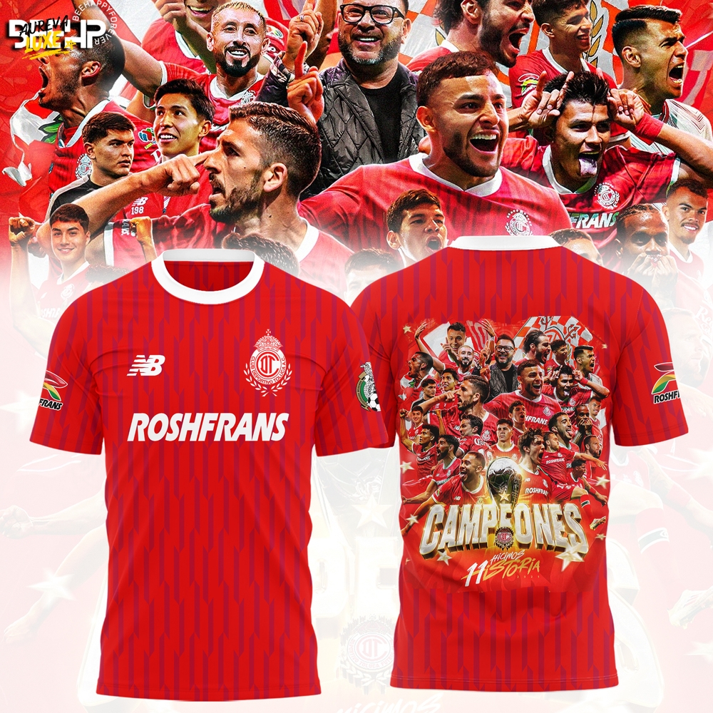 Toluca FC Campeón 2025 Liga MX Special Shirt Toluca FC Campeón 2025 Liga MX Special Shirt
