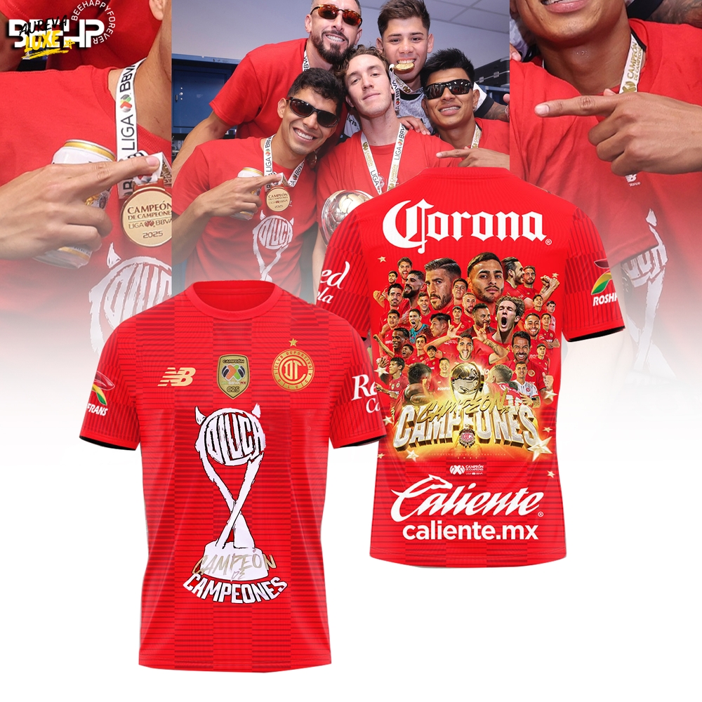 Toluca FC Campeón de Campeones 2025 Limited Edition Shirt Toluca FC Campeón de Campeones 2025 Limited Edition Shirt