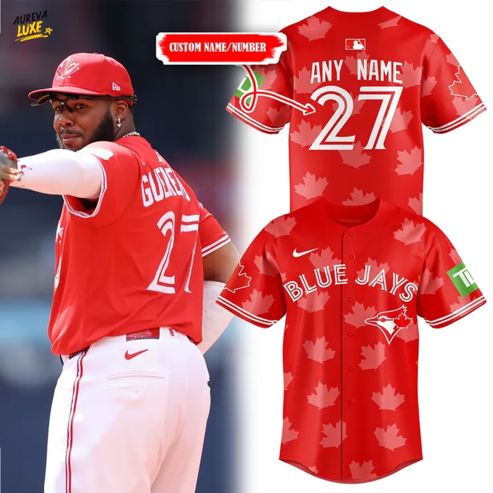 Toronto Blue Jays x Canada Day 2025 Red Baseball Jersey Toronto Blue Jays x Canada Day 2025 Red Baseball Jersey