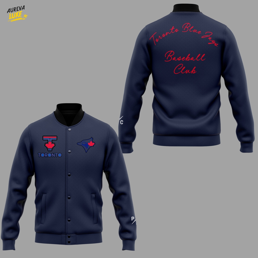 Toronto Blue Jays x City Connect "Peace Collective" Baseball Jacket Toronto Blue Jays x City Connect "Peace Collective" Baseball Jacket
