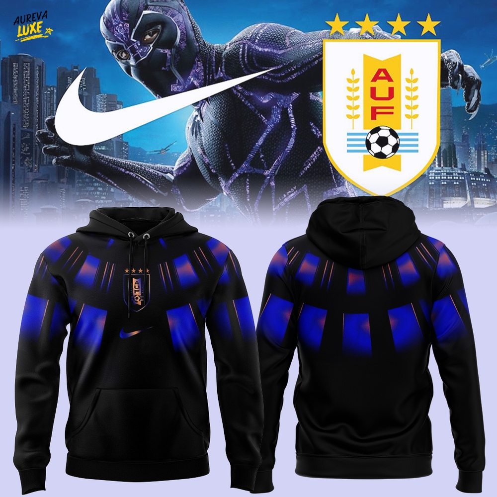 Uruguay National Football Team 2026 x Black Panther Special Hoodie Uruguay National Football Team 2026 x Black Panther Special Hoodie
