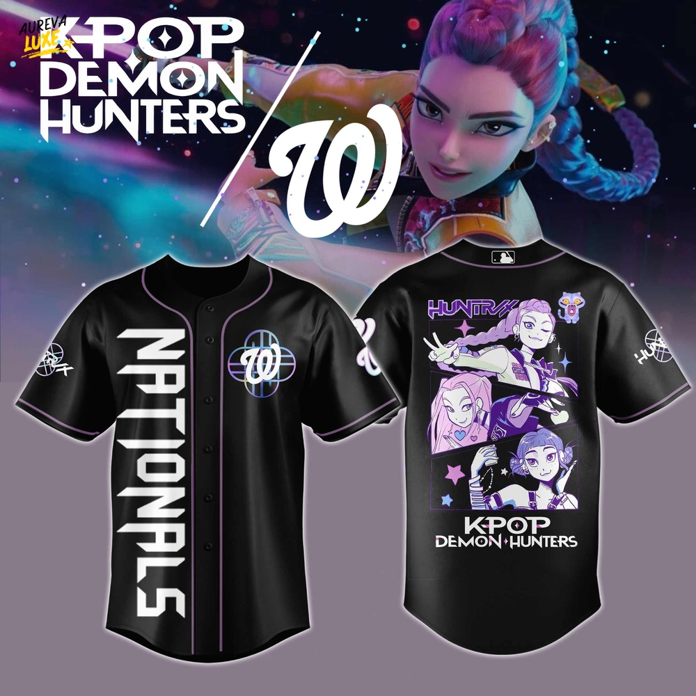 Washington Nationals MLB x KPop Demon Hunters 2025 Jersey Washington Nationals MLB x KPop Demon Hunters 2025 Jersey