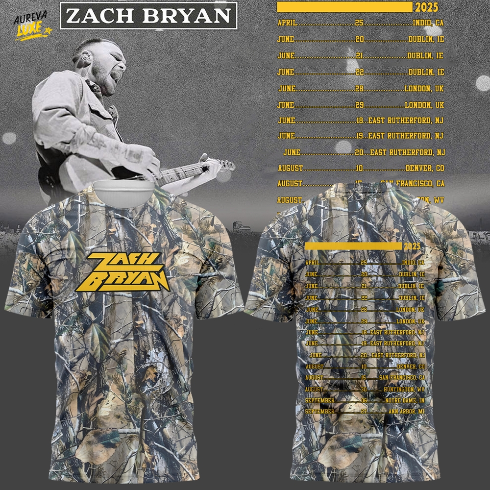 Zach Bryan Camo Limited Edition 2025 Shirt Zach Bryan Camo Limited Edition 2025 Shirt