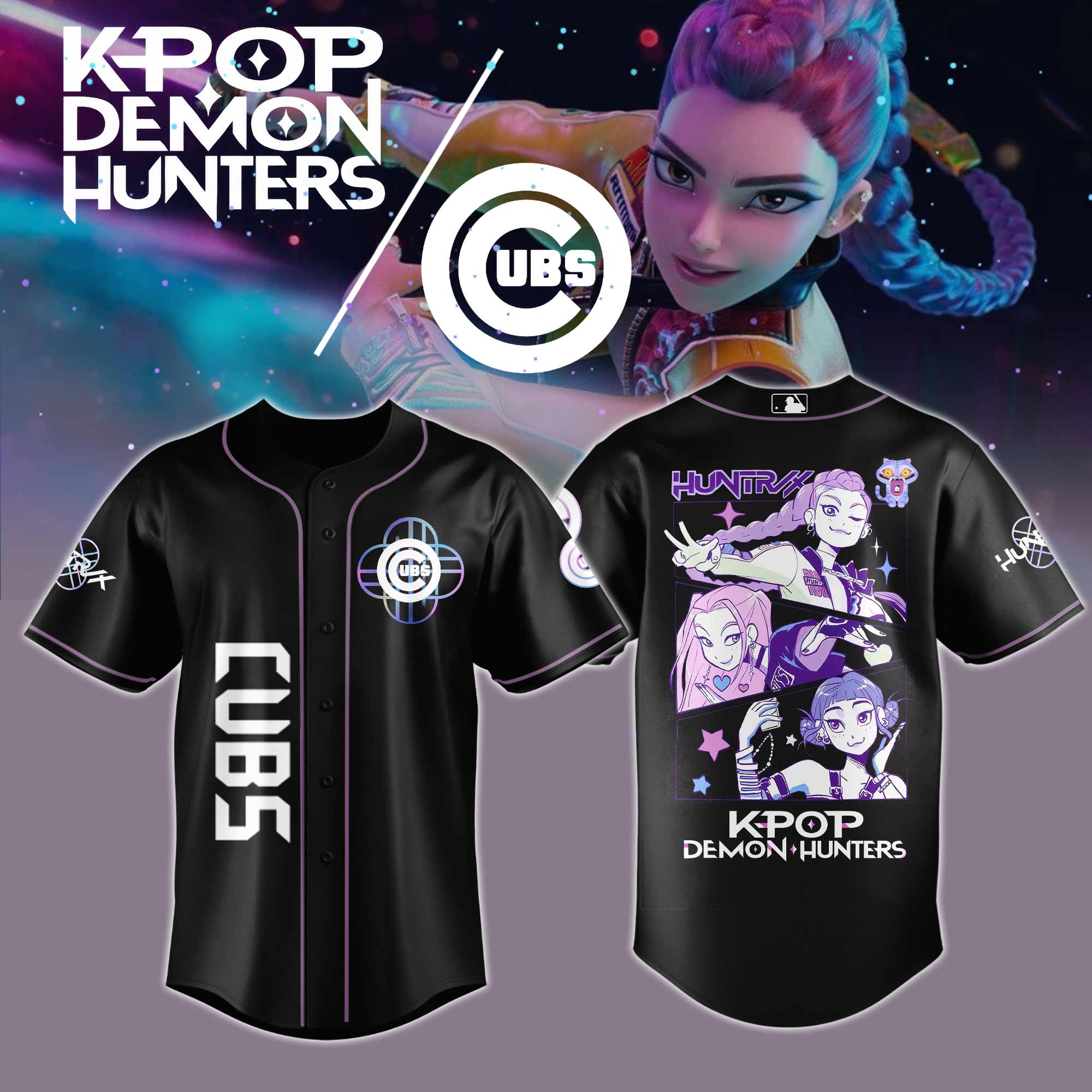 Chicago Cubs MLB x KPop Demon Hunters 2025 Jersey Chicago Cubs MLB x KPop Demon Hunters 2025 Jersey