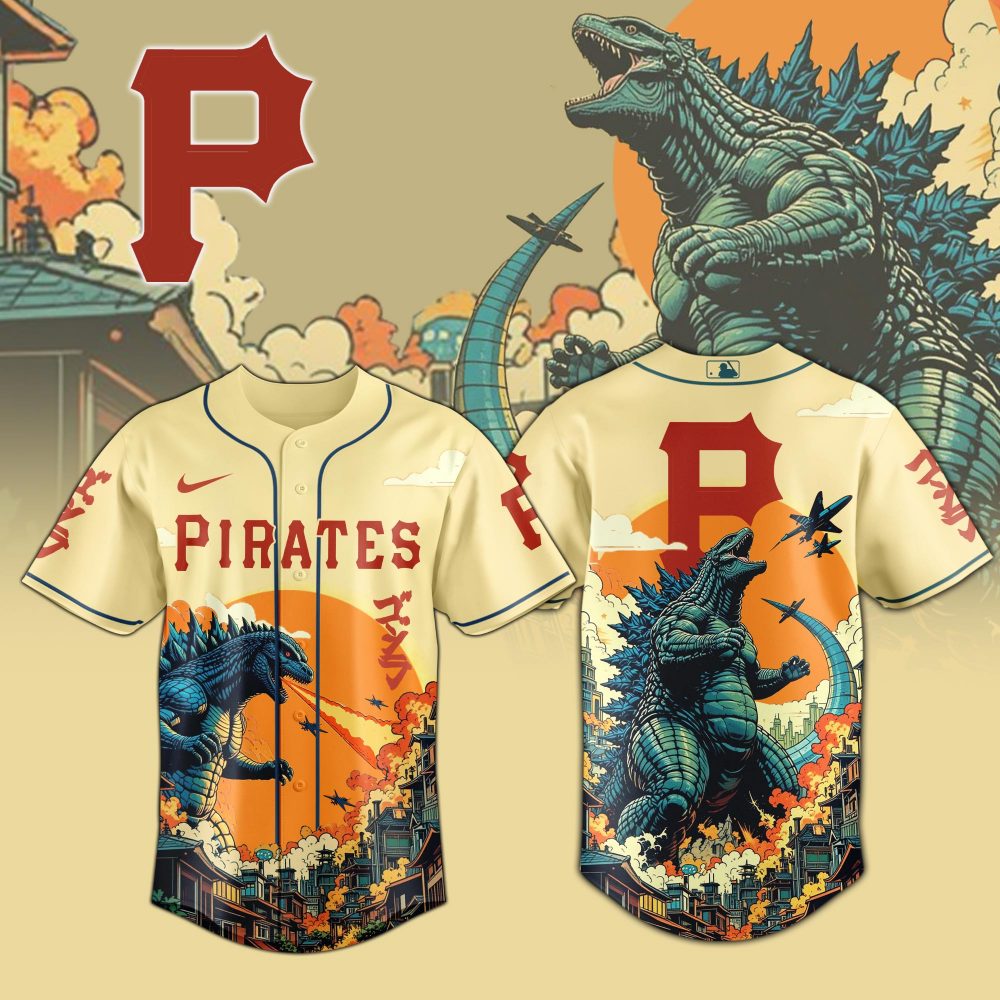 Pittsburgh Pirates Special Godzilla Limited Edition Jersey